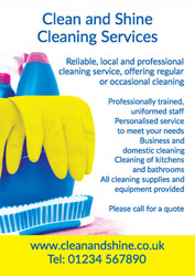 yellow cleaning gloves leaflets