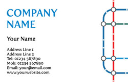 tube stop business cards