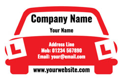learner car business cards