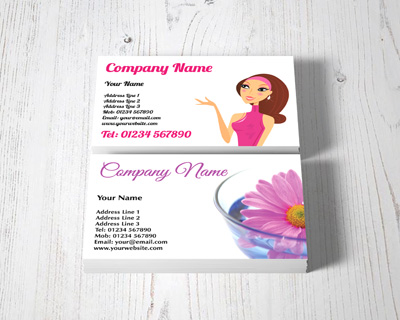health and beauty business cards