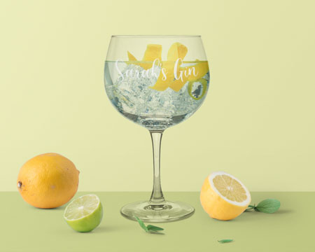 personalised gin glasses