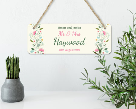 personalised hanging signs