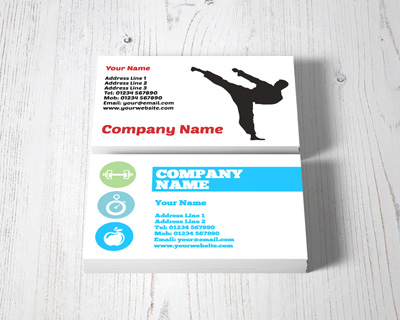sport and fitness business cards
