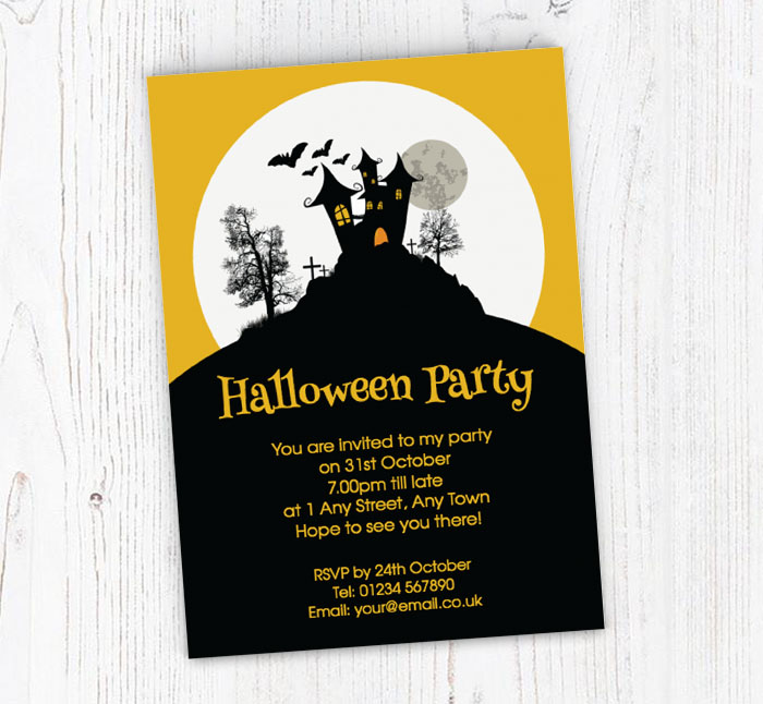 House on the Hill Party Invitations | Personalise Online Plus Free ...